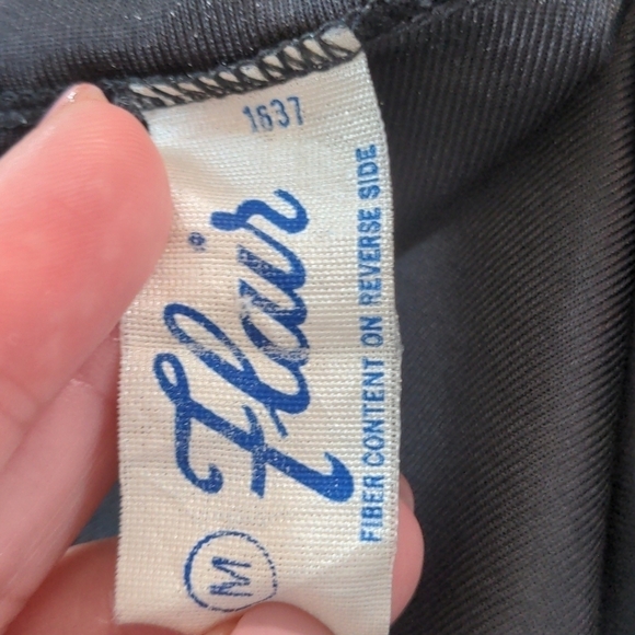 𝅺Vintage Union Ilgwu Teddy Lingerie Flair Lace Ruffle Black - Picture 10 of 10